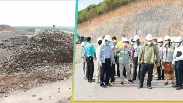 គម្រោងទីលានចាក់សំរាមទំហំ ៨ ហិកតា នៅខេត្តកែបសម្រេចបាន ៧៥% ហើយ គ្រោងបញ្ចប់ខែតុលា