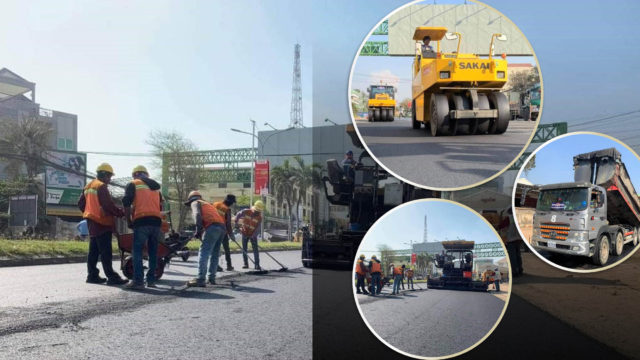 ការដ្ឋានជួសជុលកំណាត់ផ្លូវជាតិលេខ៥ ក្នុងខណ្ឌឬស្សីកែវ នឹងបញ្ចប់នៅចុងខែមីនានេះ