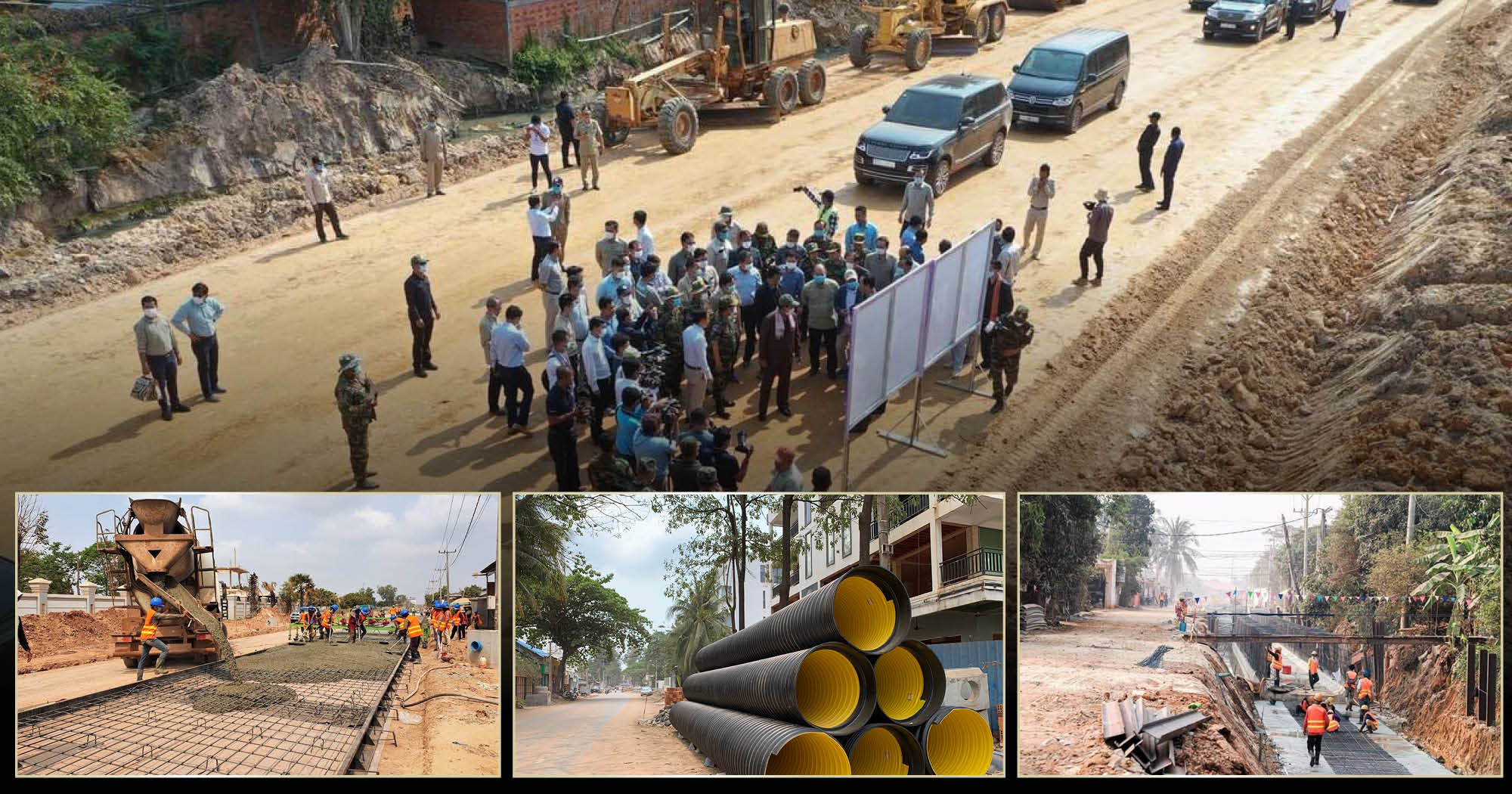 Siem Reap 38-Road Renovation Project 30% Complete Despite Surge in Community Outbreak