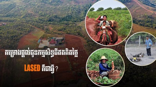 គម្រោង​​បែងចែក​ដី LASED គឺជាអ្វី? មានអត្ថប្រយោជន៍ដូចម្ដេច ពិសេសក្នុងអំឡុងវិបត្តិកូវីដ? ​