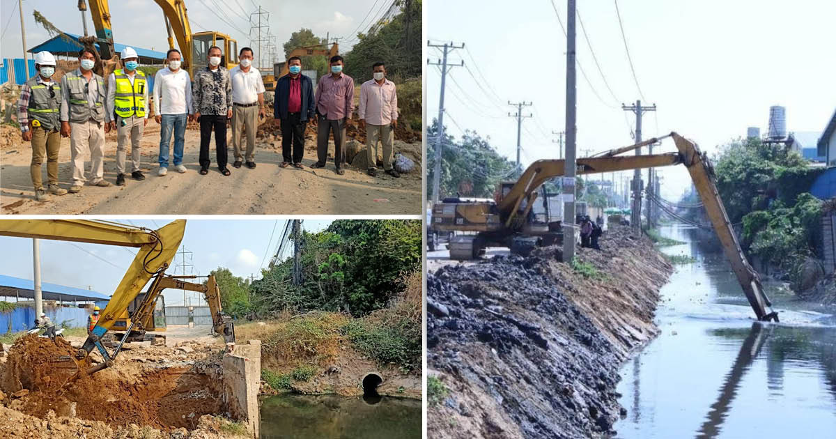 Authorities Speeding up Phnom Penh Drainage System Rehabilitation Works to Prevent Flood in Rainy Season