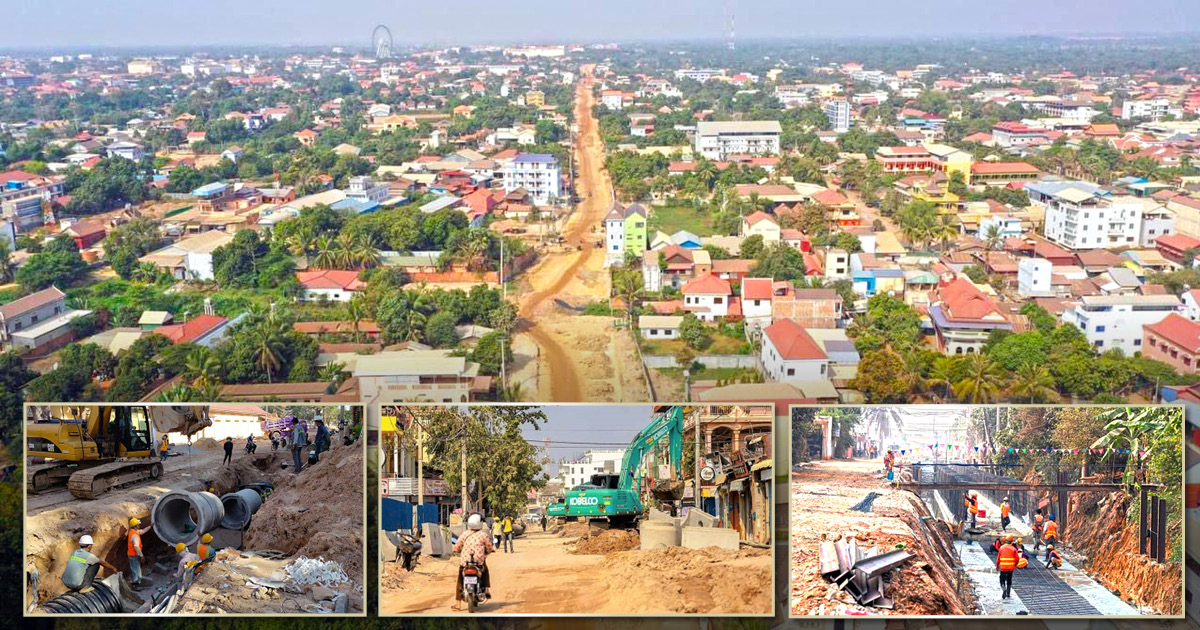 Residents Near Sites of Siem Reap Road Sites Urged to Connect to State Water System