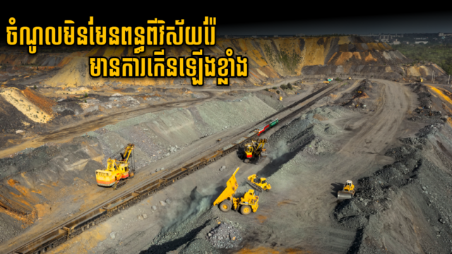 ចំណូលសួយសារអាករពីវិស័យរ៉ែ មានជាង ២១លានដុល្លារ ឆ្នាំ២០២០