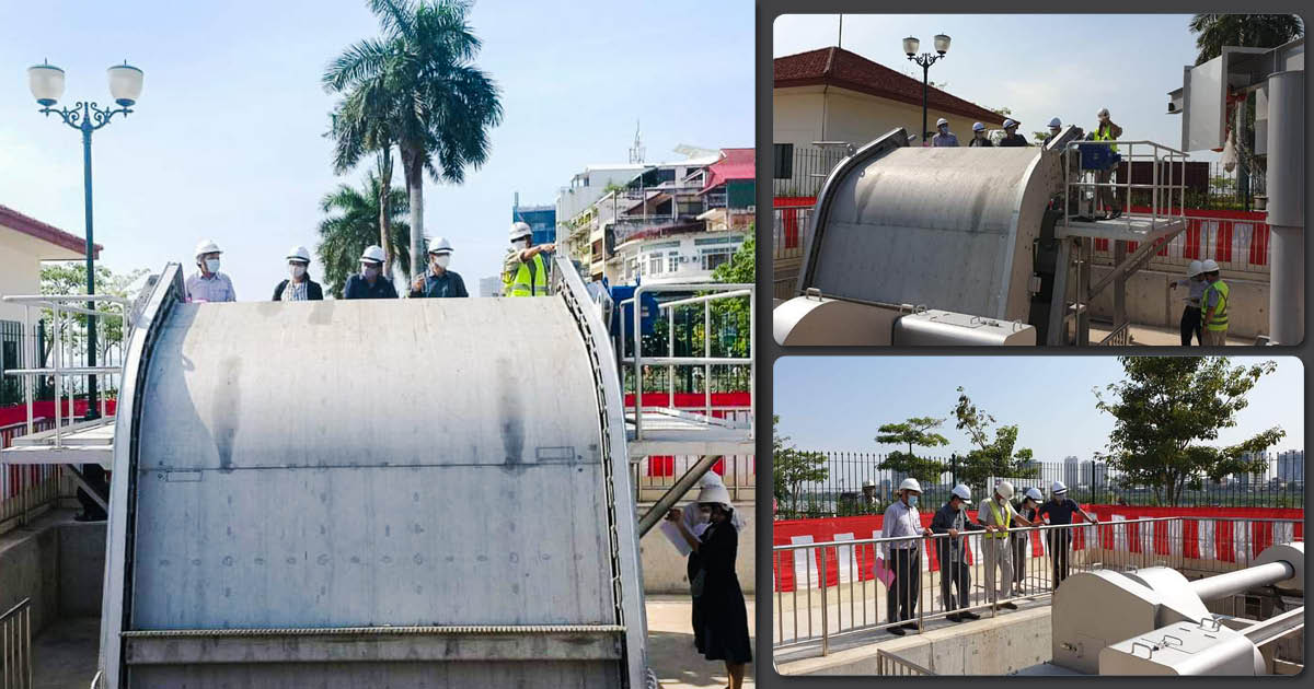 Fourth Japanese-Funded Automatic Screen Pit Installed in Phnom Penh Drainage System