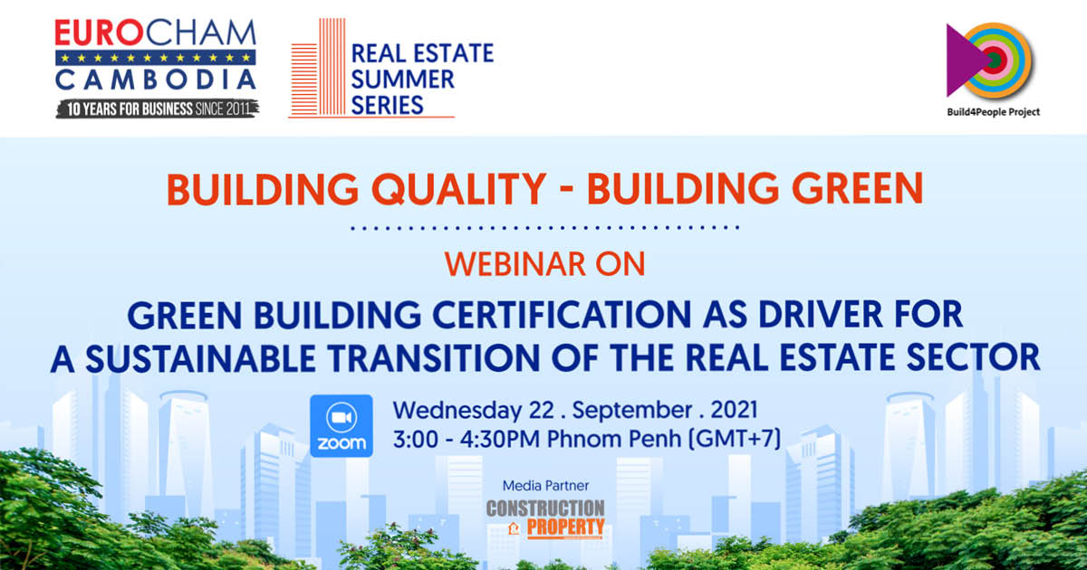 EuroCham to host webinar on green building on Wednesday