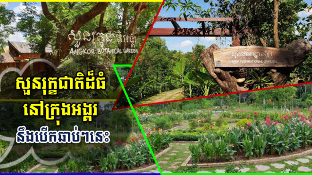 សួនរុក្ខជាតិអង្គរជាង១៥ហិកតា មានរចនាបទបែបខ្មែរ នឹងបើកដំណើរការឆាប់ៗនេះ