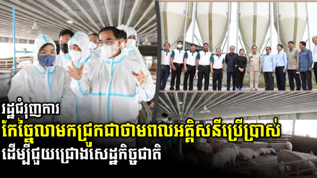 រដ្ឋជំរុញម្ចាស់កសិដ្ឋានដ៏ធំមួយឱ្យច្នៃលាមកជ្រូកផលិតជាអគ្គសនីប្រើប្រាស់