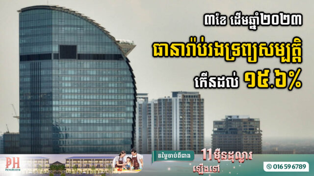 ត្រីមាសទី១-២០២៣ បុព្វលាភធានារ៉ាប់រងទ្រព្យសម្បតិ្តមានជាង ១៤លានដុល្លារ កើនជាង១៥%