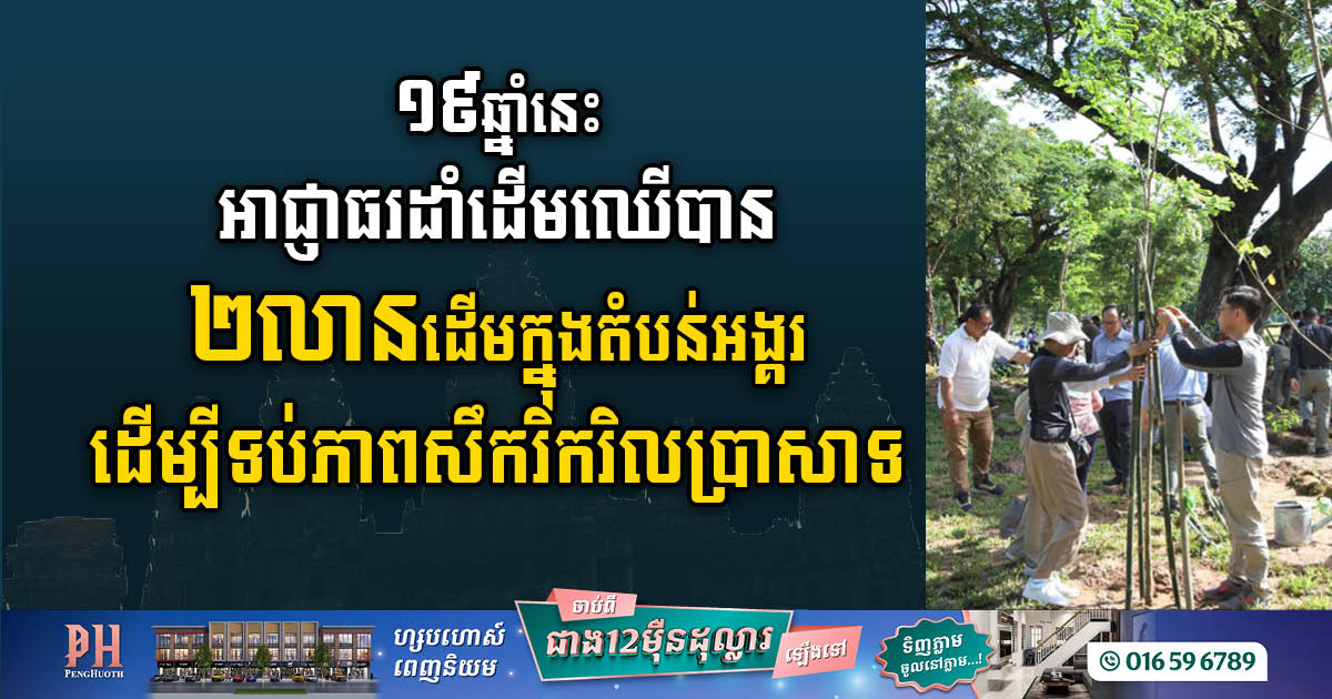 Nature’s Guardian: APSARA Authority Plants 2 Million Trees to Shield Angkor’s Timeless Marvel