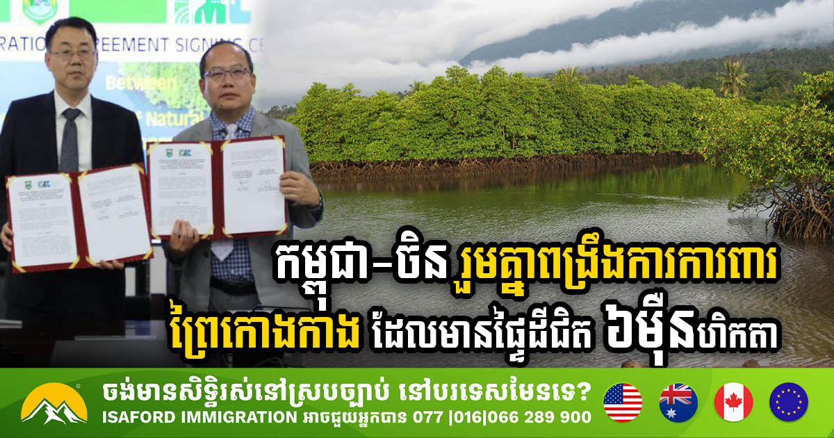 Cambodia & China Sign Agreement to Preserve Nearly 60K Hectares of Mangrove Forests