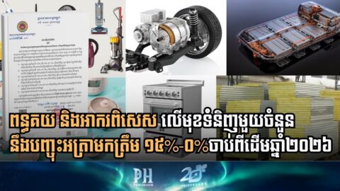 The government has decided to reduce customs duties and special taxes on certain goods starting in 2026.