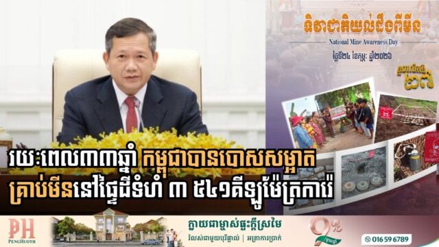 Cambodia Celebrates 33 Years of Progress in Clearing 3,541 Square Kilometers of Landmines