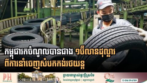 ឆ្នាំ២០២៥៖ កម្ពុជារកចំណូលបានជាង១ពាន់លានដុល្លារ ពីការនាំចេញសំបកកង់រថយន្ត