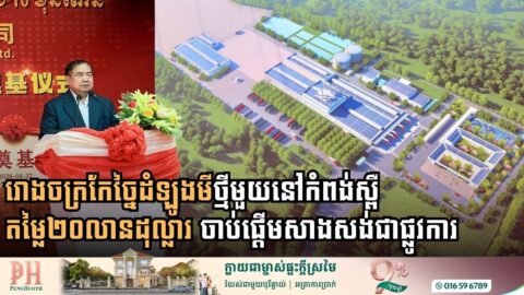 New $20 Million Cassava Processing Plant Breaks Ground in Kampong Speu to Boost Agri-Industrial Exports