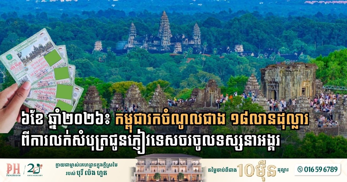 Angkor Tourism Revenue Reflects Global Travel Pressures in First Half of 2026
