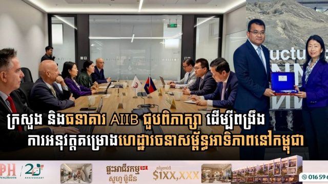 Cambodian Transport Delegation Meets AIIB Officials in Beijing to Strengthen Infrastructure Funding and Project Delivery
